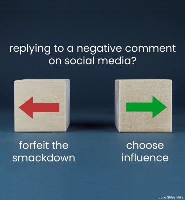 replying to a comment? forfeit the smackdown and choose influence